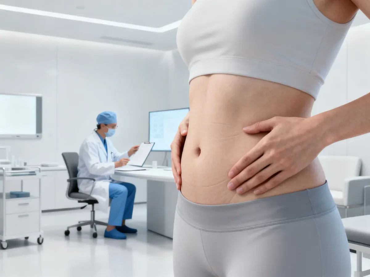 Ocena okolicy brzucha i talii przed liposukcją