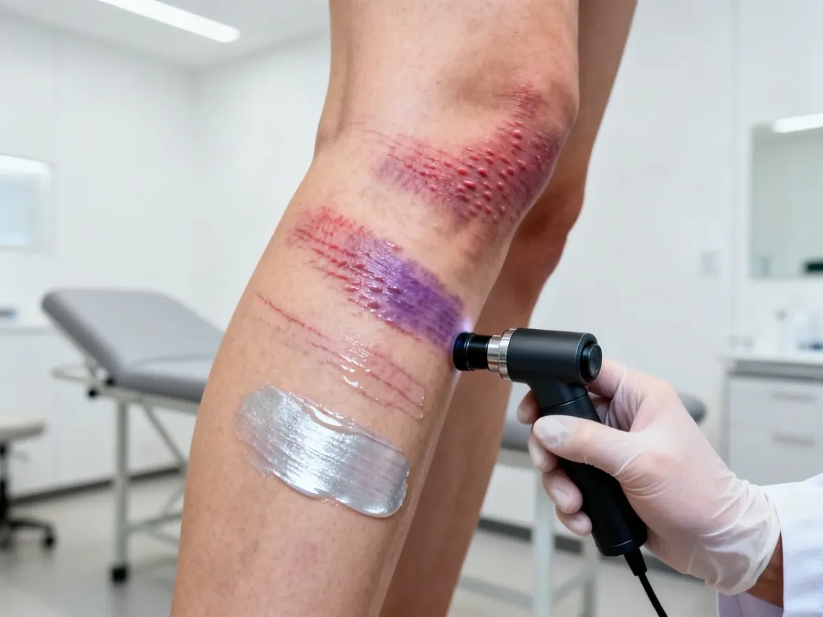 Ocena świeżych i dojrzałych rozstępów podczas konsultacji dermatologicznej