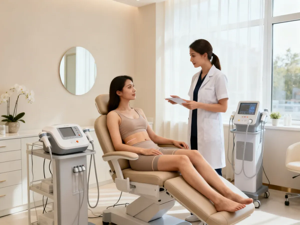 Konsultacja dotycząca nieinwazyjnego modelowania sylwetki w klinice