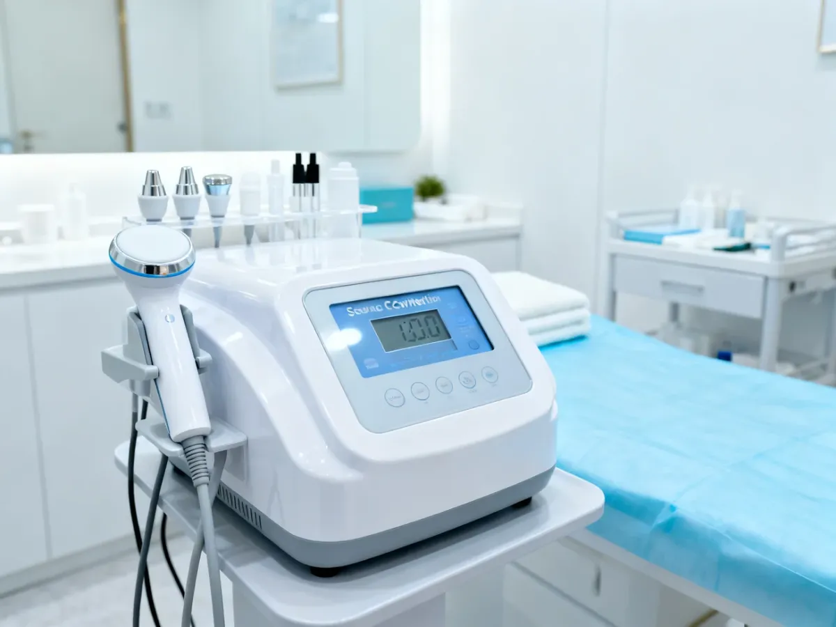 Urządzenie do liposukcji ultradźwiękowej z głowicą w gabinecie kosmetycznym